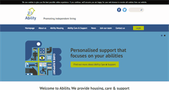 Desktop Screenshot of ability-housing.co.uk